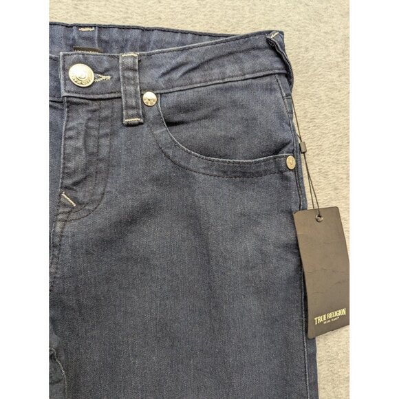 True Religion Geno Relaxed Slim Jeans Boys 16 Blue Dark Wash Stretch Denim NWT - Picture 3 of 16